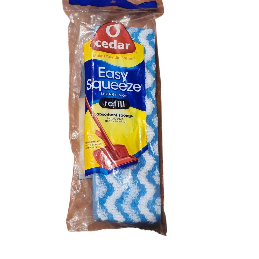 O-Cedar Easy Squeeze Wave Sponge Mop Head Refill New 2012